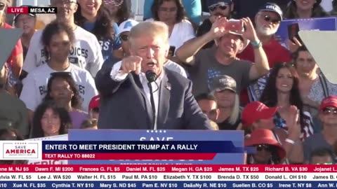 President Donald J. Trump in Mesa, AZ