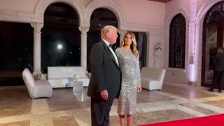 President Trump addresses media at Mar-a-Lago New Year’s Eve Celebration