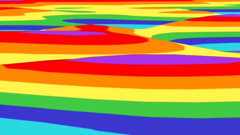 Multi-colored swirling pattern, like waves.