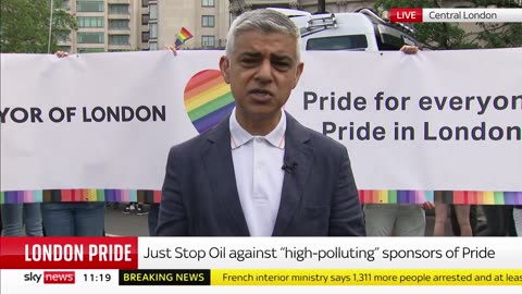 London Pride: Sadiq Khan appeals to Just Stop Oil to respect event
