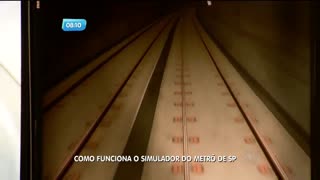 Veja como os operadores do metrô de São Paulo treinam em simuladores