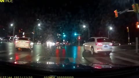 2 Cars, Oblivious to Each Other, Slightly Touch Sides in the Middle of the Road