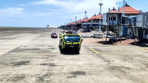WATER SALUTE MALAYSIA AIRLINES - I GUSTI NGURAH RAI INTL AIRPORT