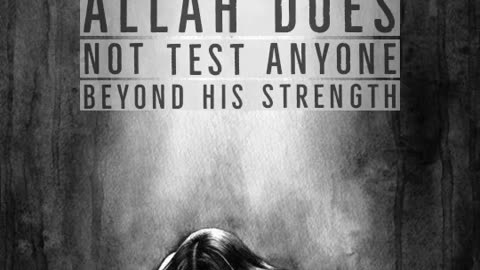 God will never test you