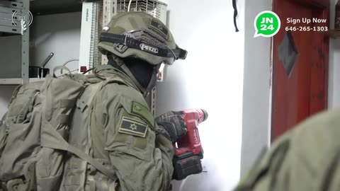 Overnight, the IDF says troops measured the home of the terrorist