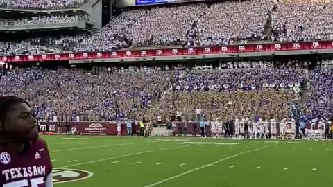 The Crowd For Texas A&M’s Red, White And Blue Game Was An Incredible Tribute To America