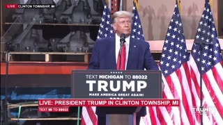 Pres Trump Speech in MI - Tradeworkers & Economic nationalism