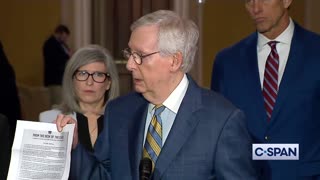 Mitch McConnell Says He Only Answers The Questions He Wants To Answer, The Way He Wants To Answer!