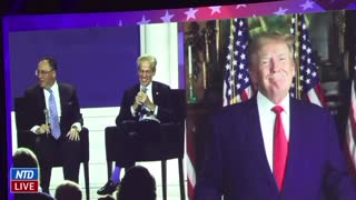 NTD LIVE - The 45th President of The United States receives a standing ovation!
