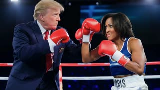 DONALD TRUMP VERSUS KAMALA HARRIS HEAVY WEIGHT TITLE FIGHT FOR FREEDOM