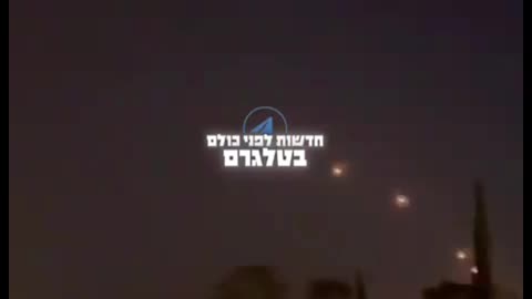 Compilation of Missile Salvo from Lebanon to Israel this Evening - Iron Dome Activated