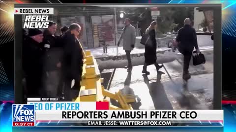 Reporters Ambush CEO of Pfizer