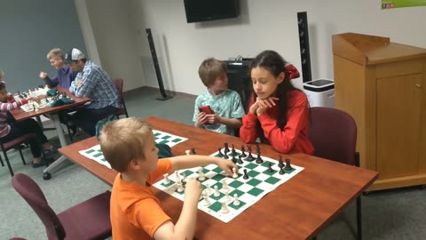 Some food for my brain: Chess game at the library. Very Cool.