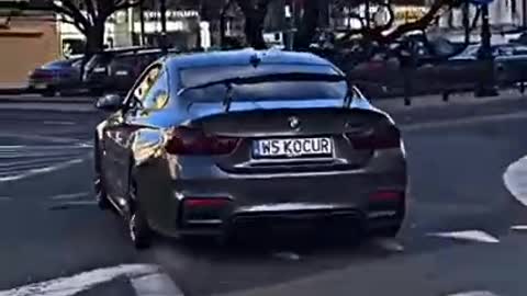 BMW Drifting on road
