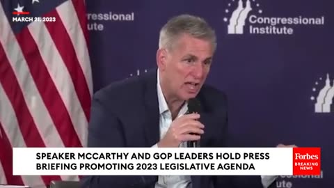 Kevin McCarthy Gets Testy With Reporter Over Question About Trump Arrest