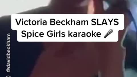 Victoria Beckham SLAYSSpice Girls karaoke