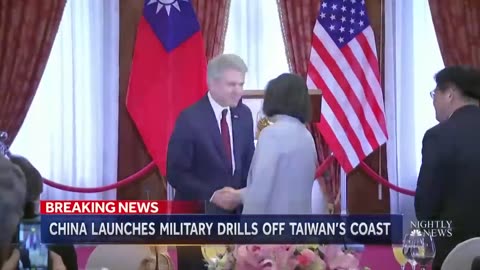 China begins military exercises off coast of Taiwan.