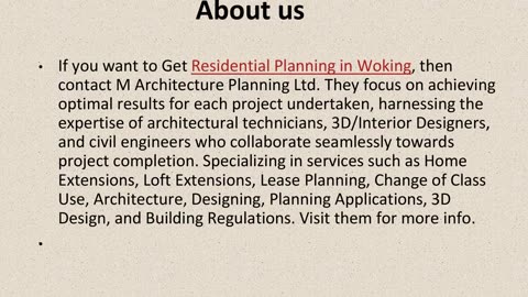 Best Residential Planning in Woking.