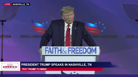 President Donald J. Trump in Nashville, Tennessee