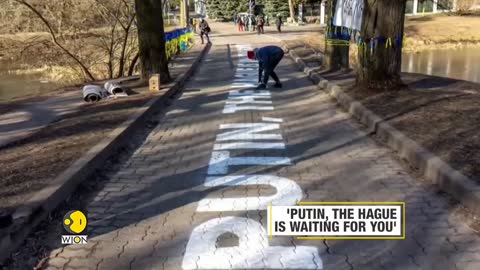 Vilnius mayor paints 'Putin the Hague is waiting for you'