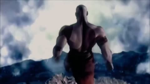Kratos Jumps of Cliff Crazy Rare Video