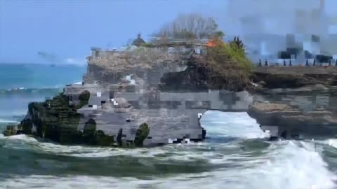 View Of Pura Luhur Tanah Lot Beach, Bali, Indonesia