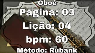 Página: 03 Lição: 04 - Oboé [60 bpm]