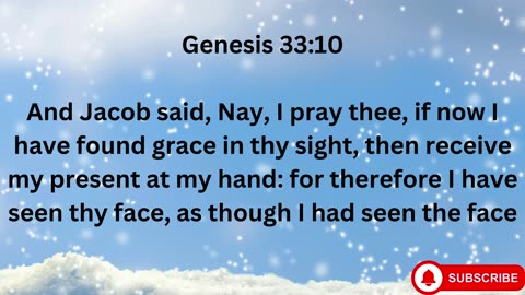 "Jacob and Esau: Reconciliation and Reunion" Genesis 33:1-20.