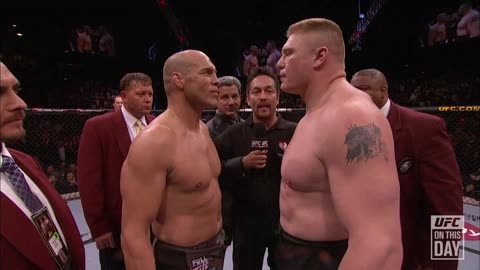 Brock Lesnar Knocks Out Randy Couture