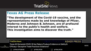 Texas AG Demands COVID-19 Vax Makers Produce Evidence on Safety & Efficacy