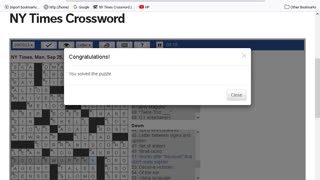 NY Times Crossword 21 Aug 23, Monday