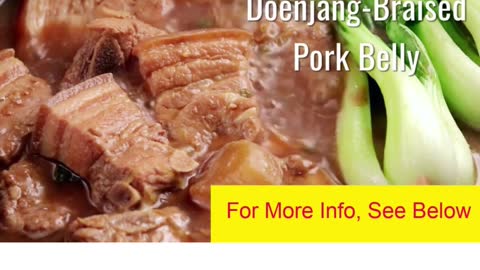 Simple Keto Pork Recipes 😃 Keto Doenjang Braised Pork Belly: Short 1 minute summary! 😃 #shorts