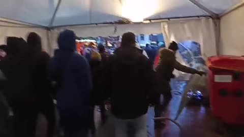Luxembourg removing medical fencing at a Christmas market- Vaccinated & the Unvaccinated apart