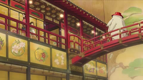 Lin Guides Chihiro Through The Bathhouse _ Spirited Away _ HBO Max Family