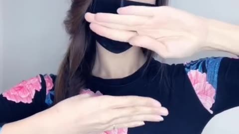 Sexy girl gesture dance and finger dance