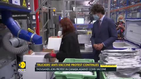 Truckers' anti-vaccine protest continues in Canada, freedom convoy jams Ottawa