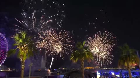 Dubai's New Year 2023 Fireworks at The WALK Jumeirah Beach Residence