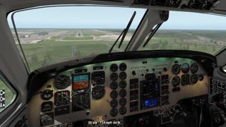 Beechcraft KingAir C90 - Xplane 11.55 - More ILS on KMIA -