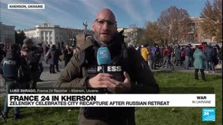 Ukrainians in Kherson celebrate freedom from Russian occupation