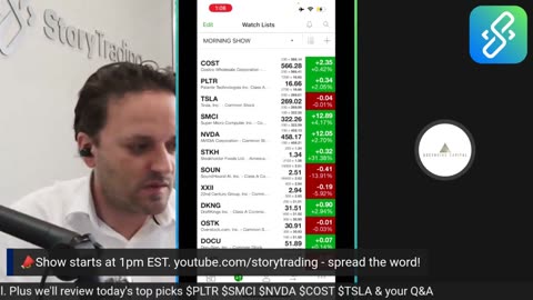 Daily Stock Update & Live Analysis: $STKH $SMCI $PLTR $COST $NVDA Explode - How we predicted it.