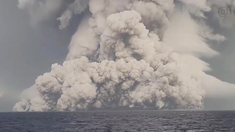 1/14/2022 the first eruption of the Hunga-Tonga Hunga-Ha'apai Volcano