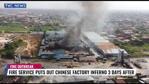 Fire Service Puts Out Chinese Factory Inferno Three Days After