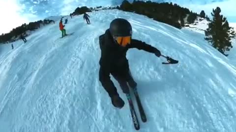 Skiing is exciting.