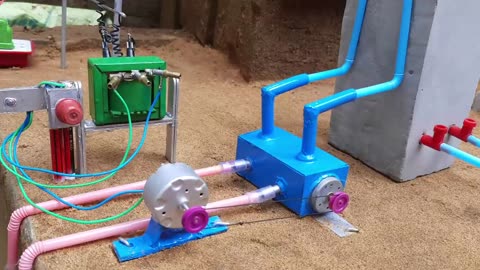 How to Make water pump science project 122 volt Transformer / Motor project