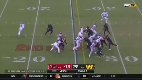 Atlanta Falcons vs. Washington Commanders Full Highlights 4th QTR | NFL Week 12, 2022