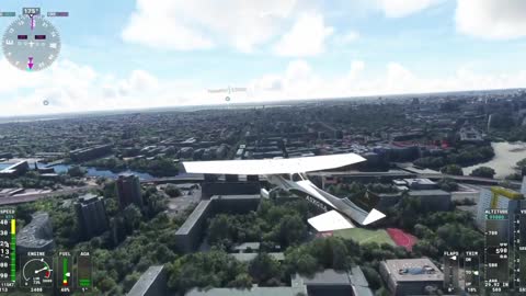 Flying Over Berlin Germany | Microsoft Flight Simulator 2020