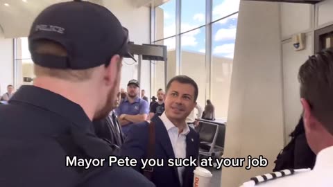 Scene maker Alex Stein at it again: Trolls Pete Buttigieg in the DC airport!