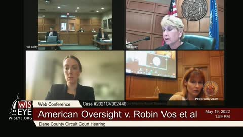 Dane County Circuit Court Hearing: American Oversight vs. Robin Vos et al