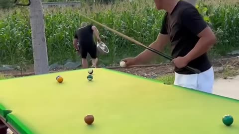 Funny billiards game