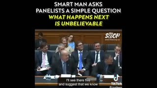 Smart man asks the panelists a simple question. What happens next is UNBELIEVABLE!!
